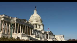 10 Hours American Flag Half Staff  Half Mast Capitol Building 1080HD SlowTV [upl. by Bahr]