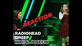 Radiohead  Creep Mimi amp Josefin  Blind Auditions  The Voice Kids 2019 REACTION [upl. by Horne]