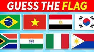 🚩 Guess the Country by the Flag 🌍  World Flags Quiz 🧠🤯 [upl. by Nosnarb]