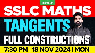 SSLC Maths  Tangents  Full Constructions  Xylem SSLC [upl. by Danice]