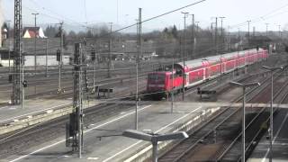 Bahnhof Plattling 18032012 mit agilis und Waldbahn [upl. by Nauqyaj380]