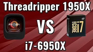 Threadripper 1950X vs i76950X  Comparison benchmarks FPS tests  GTX 1080 [upl. by Aleek897]