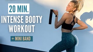 20 MIN INTENSE BOOTY WORKOUT  MINI BAND  build and lift your booty  NO JUMPS  Mary Braun [upl. by Lizabeth889]