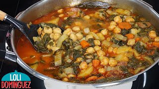 Guiso de garbanzos con acelgas receta de la abuela Saludable y deliciosa comida de cuchara [upl. by Harbed]