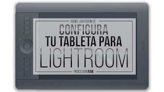 Aprende a configurar tu tableta digitalizadora para trabajar en Lightroom [upl. by Yelekalb]