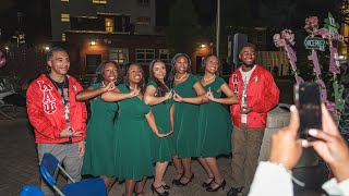 AKA Mu Delta Chapter Spring 2024 Probate Show  Greet the men of Kappa Alpha Psi Fraternity Inc [upl. by Adnorhs110]