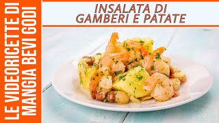 Insalata di gamberi e patate  ANTIPASTO DI PESCE SQUISITO [upl. by Aneetak386]