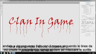 Videoguida Scritta con effetto colatura Photoshop [upl. by Eicnarf]