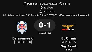 SLO vs Belenenses  2ª Jornada AFL  II Div Sub15  2ª Parte [upl. by Torrell64]