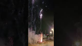 Fireworks to mark end of Sant Bartomeus Procession in Sitges Spain August 24 2024 [upl. by Aihc]