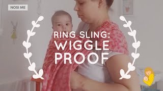 Ring Sling Front Carry newborn  wiggleproof [upl. by Akired]