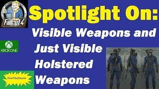 Fallout 4 mods  John  Spotlight On Visible Weapons and Just Visible Holstered Weapons [upl. by Terbecki]