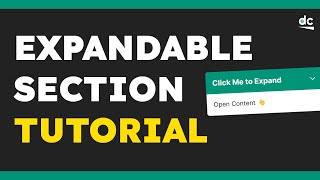 How to Create Expandable Sections with HTML CSS amp JavaScript [upl. by Ycal]