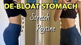 8 Min Stomach DeBloating Stretch Routine helps digestion constipation [upl. by Ettenan999]