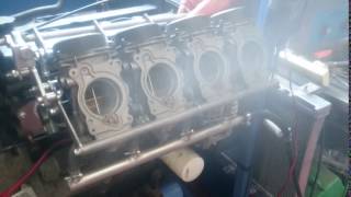 48mm Bike Carbs on the danST Engineering 1800 Zetec Test Rig [upl. by Enyalb]