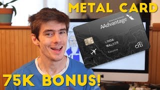 New METAL CARD and 75k BONUS on the AAdvantage Executive Mastercard [upl. by Ahsatam872]