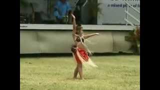 Siena Agudong Tahitian dance performance at 7 years old [upl. by Anippesuig]