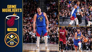 Nuggets Win Fourth Straight 📈  Denver Nuggets vs Miami Heat Full Game Highlights [upl. by Eilojne217]