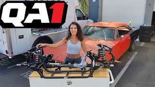 1968 Dodge Charger Gets NEW QA1 Front Suspension – No More Torsion Bars [upl. by Acirretahs469]