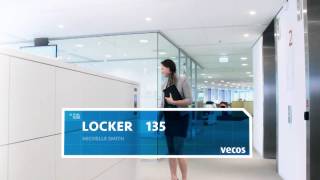 Locker management  hot lockers  office locker system for agile working  Vecos [upl. by Odrarej171]