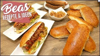 Hot Dog 🌭 Brötchen selber machen  Rezept für gute Hot Dog Buns [upl. by Pacifa]