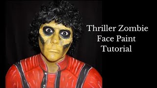 Michael Jackson Thriller Zombie Makeup Face Paint Tutorial [upl. by Wilfrid919]