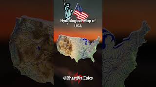 Hydrological map of USA mapper shortvideos europe mapping shortsbeta [upl. by Ainaznat]