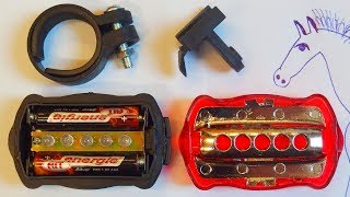 5LED Bicycle Rear Light Teardown with funny instructions [upl. by Elleiram]