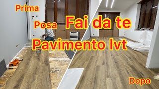 Come installare Posare pavimento vinilico spc laminato flottante fai da te come un Professionista [upl. by Neetsirhc36]