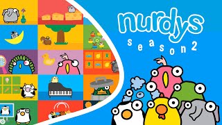 📺🐘🦁🦩 70 minutes of nurdys  All episodes Season 2 [upl. by Idid208]