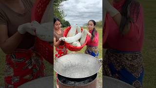 How to cook wax gourd cake recipe shortvideo shorts cooking food recipe [upl. by Ardnasak443]