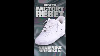 How To Lace Nike Air Force 1s Factory Reset EASY [upl. by Ellenwahs]