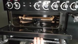 Rangemaster Kitchener 90 Dual Fuel Range Cooker – Black 90cm [upl. by Nanreh130]