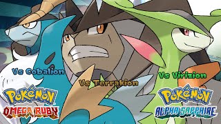 Pokémon Omega Ruby amp Alpha Sapphire  Cobalion Virizion amp Terrakion Battle Music HQ [upl. by Hatty]