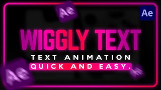 Wiggly Text Effect in After Effects  After Effects Tutorial [upl. by Nwad]