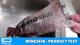 Wineskin Wine Bottle protection product test and bottle breaking [upl. by Kimura]