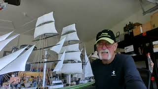 Part 5 of the 196 scale Revell Clipper Ship Thermopylae [upl. by Illehs]