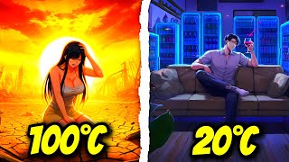 Calor de 100°C Só Ele Tem RECURSOS INFINITOS para Sobreviver ao APOCALIPSE  Resumo Manhwa [upl. by Ainegul]