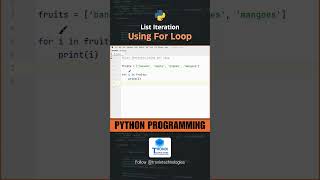 List Iteration Using For Loop  Python Programming Telugu [upl. by Ettesyl]