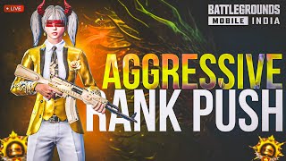 AGGRESSIVE RANK PUSH WITH ANDA GAMING TOP 100  BAMI LIVE 🔴 bgmilive livestream andagaming [upl. by Lubbock]