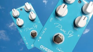 Review amp Demo Caline Pure Sky Overdrive effects pedal Drive into Blue Skies [upl. by Salot671]