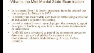 Part 1  How To Use The Mini Mental State Examination [upl. by Aon]