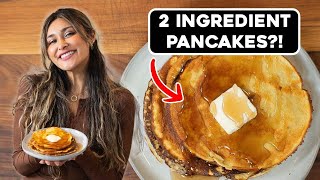 Pancakes with Just 2 Ingredients Keto Low Carb and Low Calorie [upl. by Iahc294]