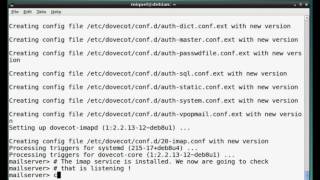 Install and check IMAP service using telnet [upl. by Audy]