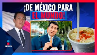 Embajador de Japón en México prueba los esquites y causa sensación  Noticias con Francisco Zea [upl. by Philbrook]