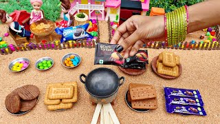 Miniature All Biscuits Chocolate Cakes Recipe  All Biscuits Chocolate Dosa  PanCakesBirthday Cake [upl. by Irby140]