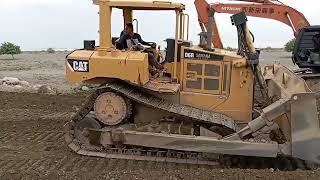 CAT D6R Bulldozer repairs roads damaged by disaster [upl. by Vasquez928]