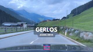 🇦🇹 4k Alpine Driving Gerlos Pass in gloomy weather  Austria Tirol [upl. by Limaa]