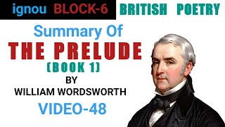 THE PRELUDE BOOK 1 by William Wordsworth  SUMMARY [upl. by Derfniw]