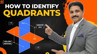 HOW TO IDENTIFY QUADRANTS  PROJECTION OF POINTS  PROJECTION OF STRAIGHT LINE  ENGINEERING DRAWING [upl. by Strait90]